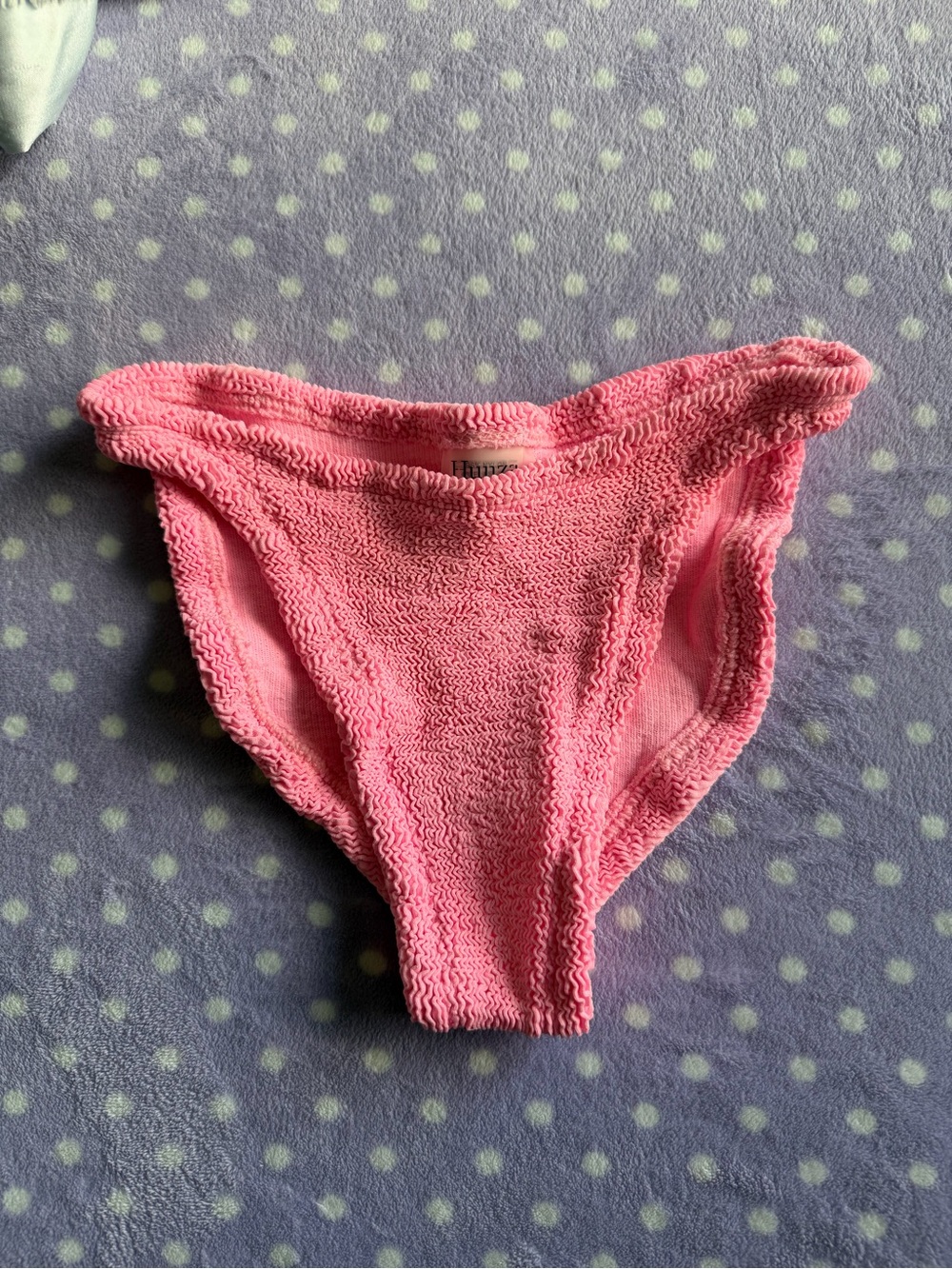 Hunza G Pink Textured Swim Bottoms